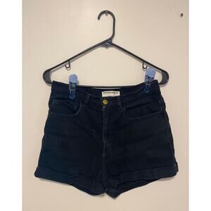 American Apparel High Waist Denim Hot Pants